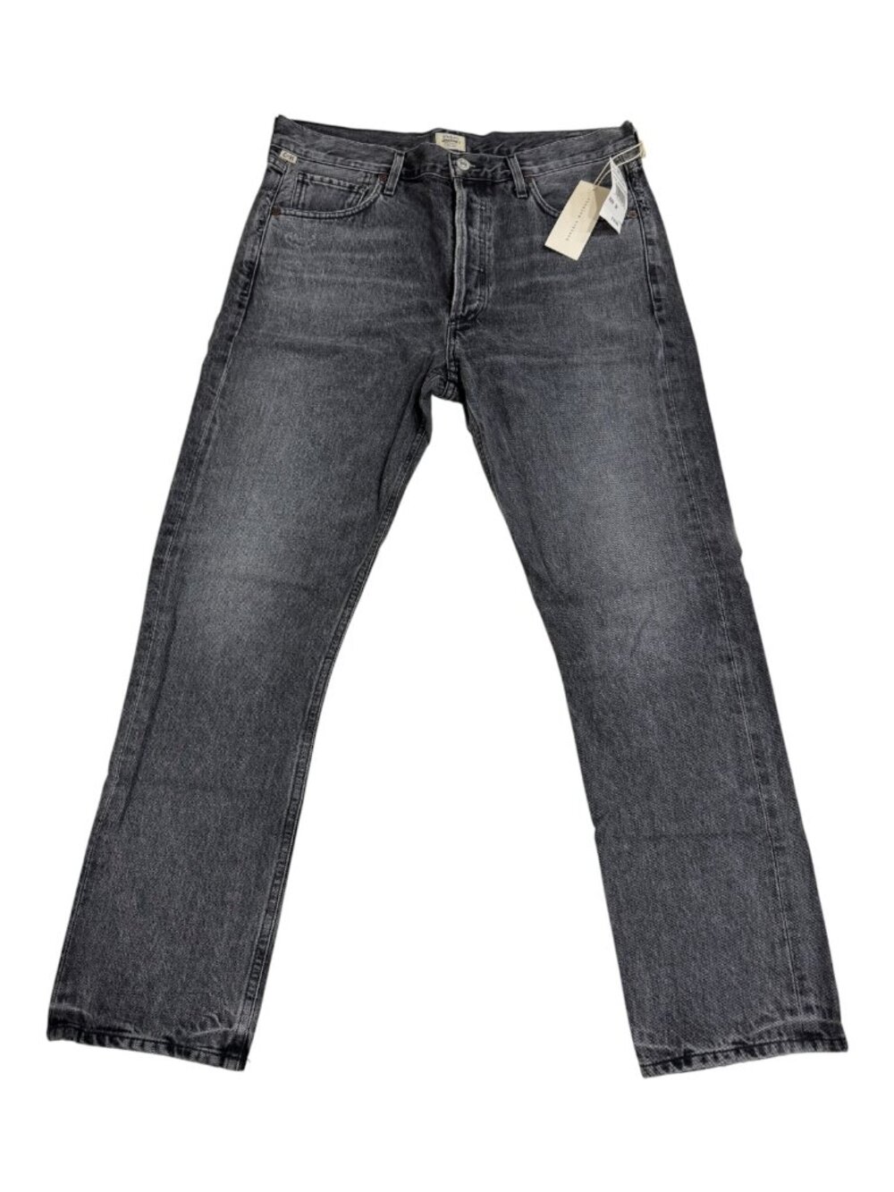 🆕 Citizens of Humanity Charlotte High Rise Straight Jeans Grayscale Wash $278🏷 - Picture 2 of 12